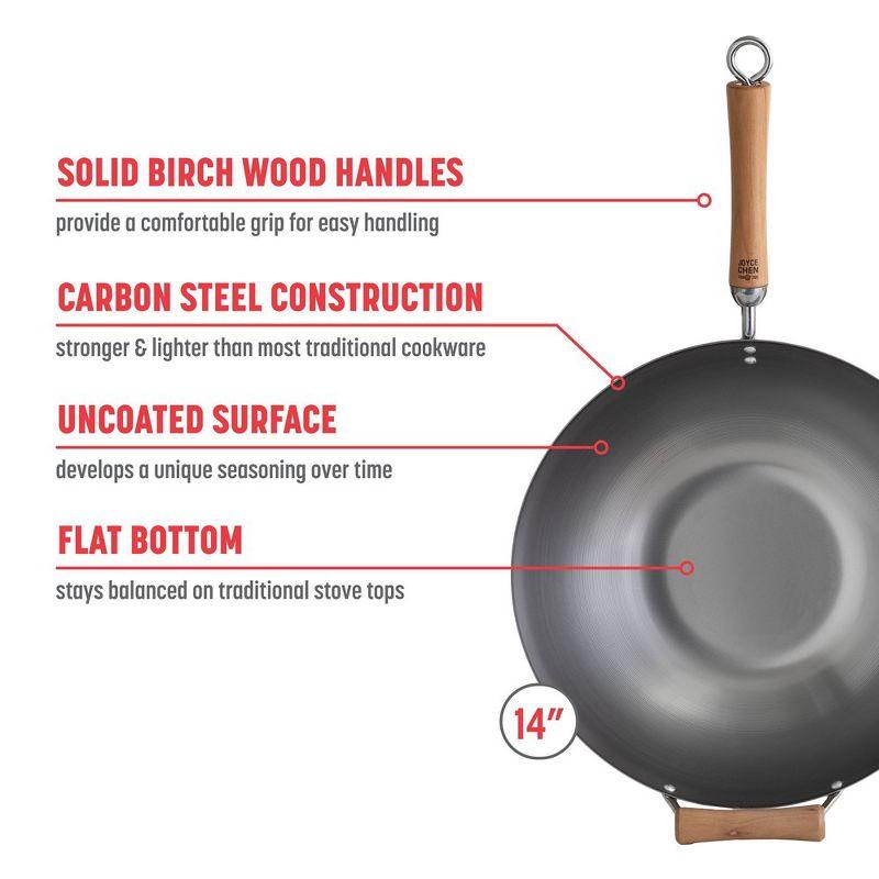 JOYCE CHEN Joyce Chen 14'' Carbon Steel Wok