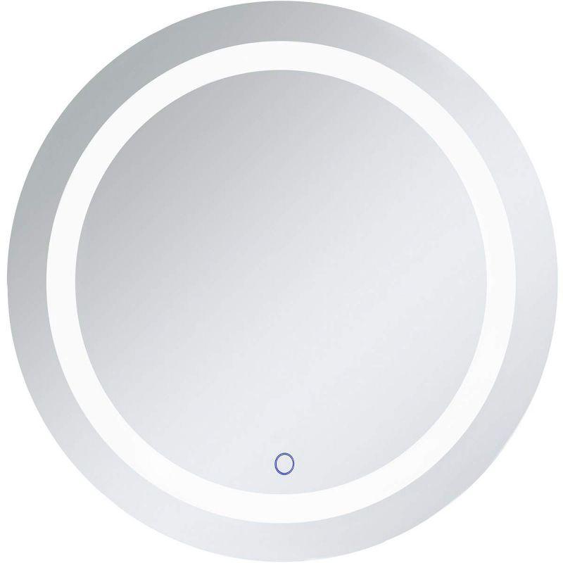 Elegant Lighting Helios 28 inch Hardwired LED mirror with touch sensor and color changing temperature 3000K/4200K/6400K