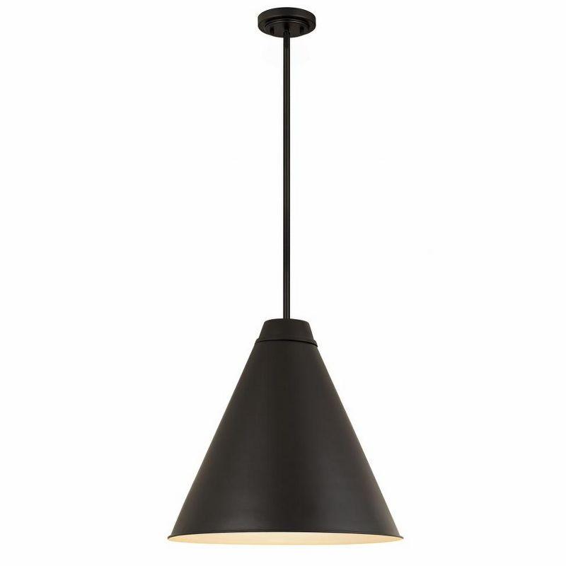 Z-Lite Eaton 1 - Light Pendant in  Matte Black