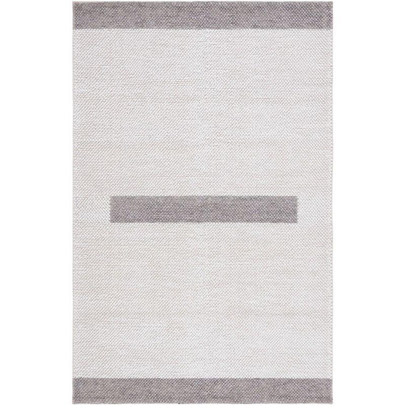 Natura NAT324 Flat Weave Indoor Area Rug - Ivory/Brown - 4'x6' - Safavieh