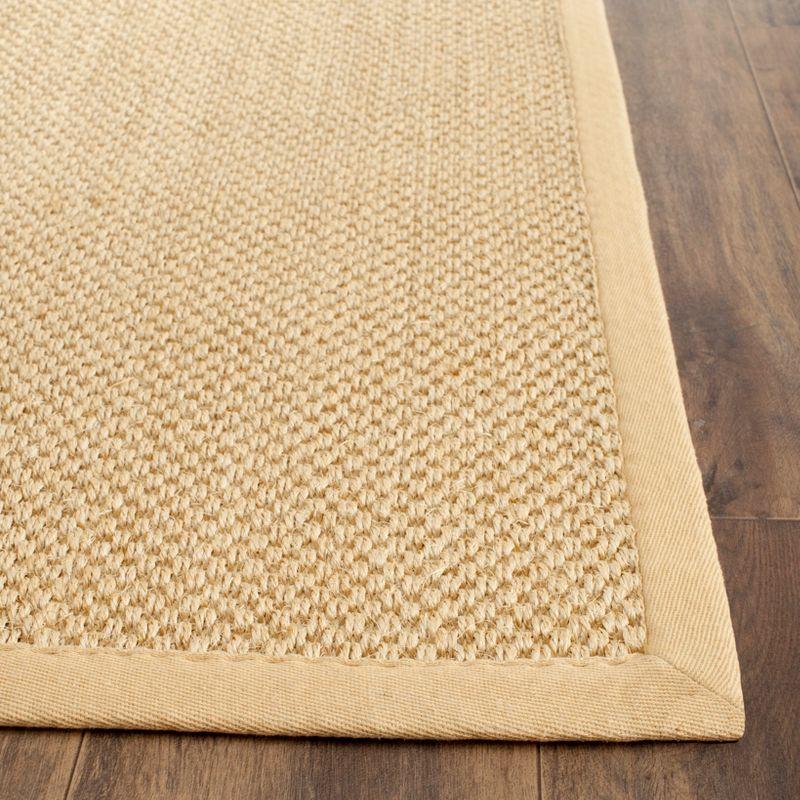 Natural Fiber NF443 Power Loomed Area Rug - Maize/Wheat - 6'x6' - Safavieh.
