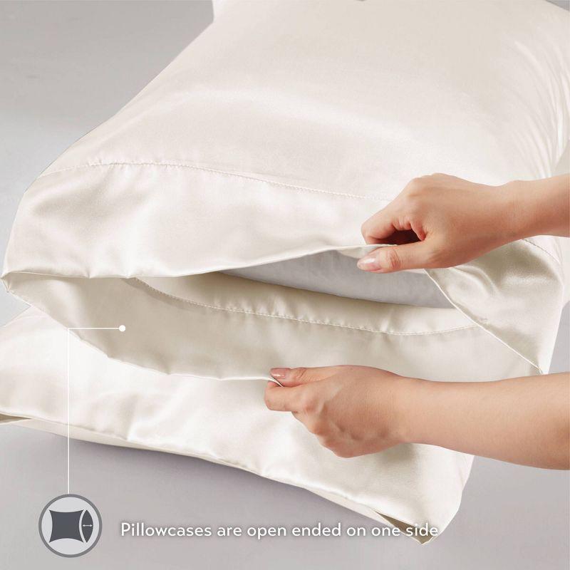 Madison Park Essentials Satin Luxury 2PC Pillowcases (Set of 2)