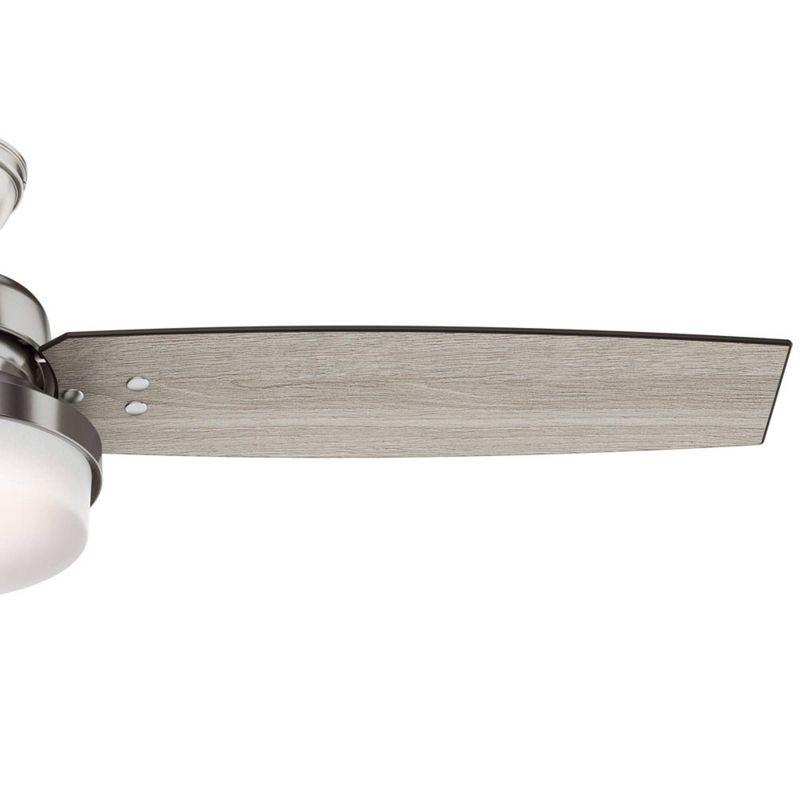 52" Sentinel Ceiling Fan with Remote Nickel: WhisperWind Motor, Reversible - Hunter Fan