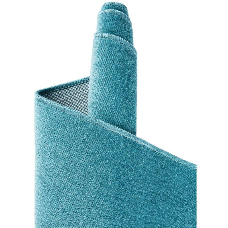 Unique Loom Williamsburg Collection Area Rug - Solid (9'  x 12' 2" Rectangle Turquoise/Teal)