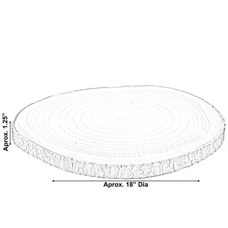 Vintiquewise Barky Natural Wood Slabs Rustic Ornament Slice Tray Table Charger
