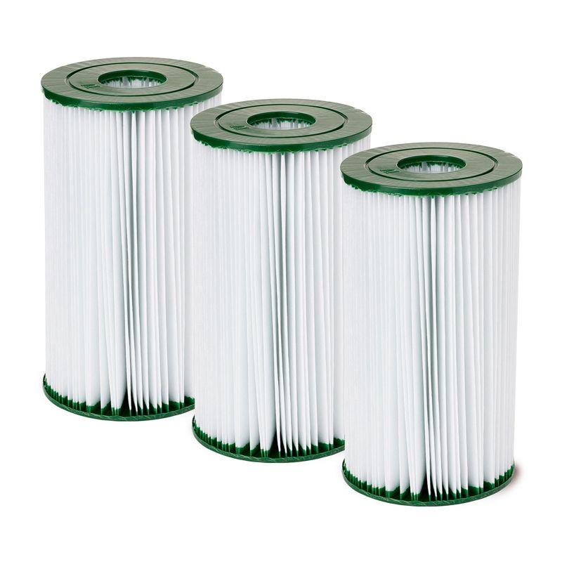 Coleman 90358E Type IV/Type B Swimming Pool Filter Pump Replacement Cartridges for 2,500 Gallons Per Hour Filter Pumps (3 Pack)