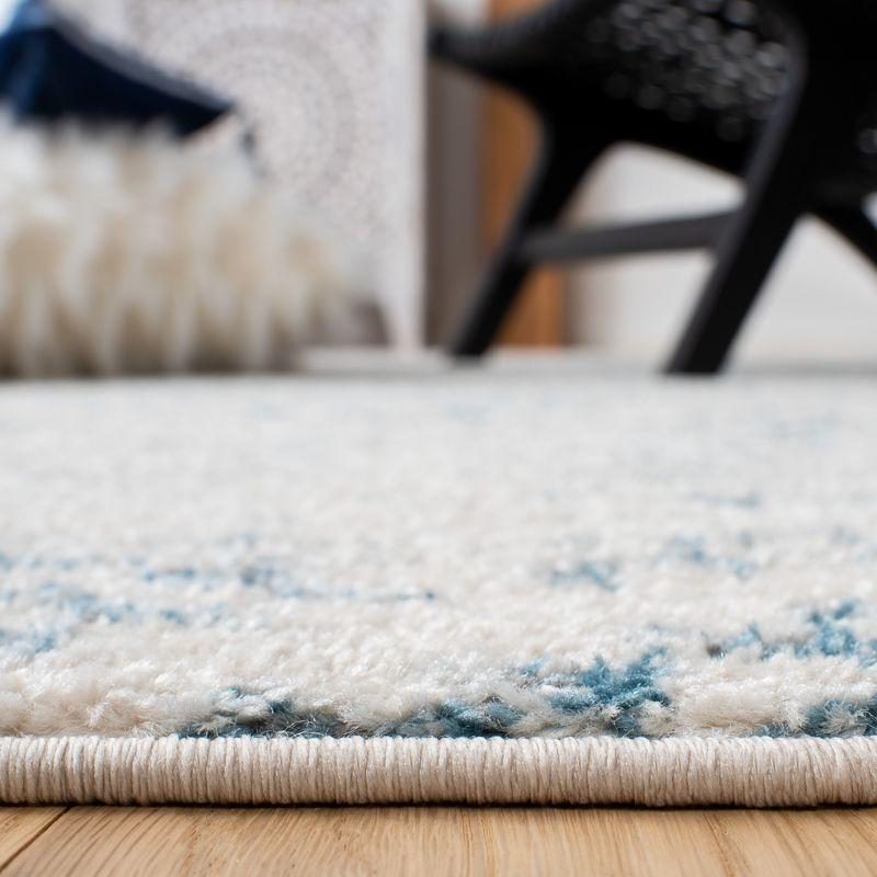 Tulum TUL272 Power Loomed Runner Rug - Ivory/Turquoise - 2'x8' - Safavieh.