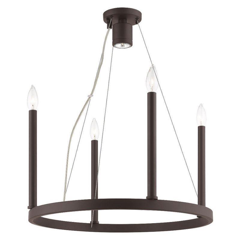 Livex Lighting Alpine 4 - Light Chandelier in  Bronze