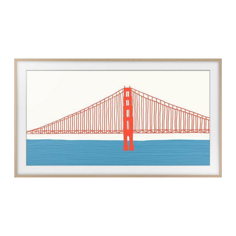 Samsung 85" The Frame Customizable Bezel - Modern Teak