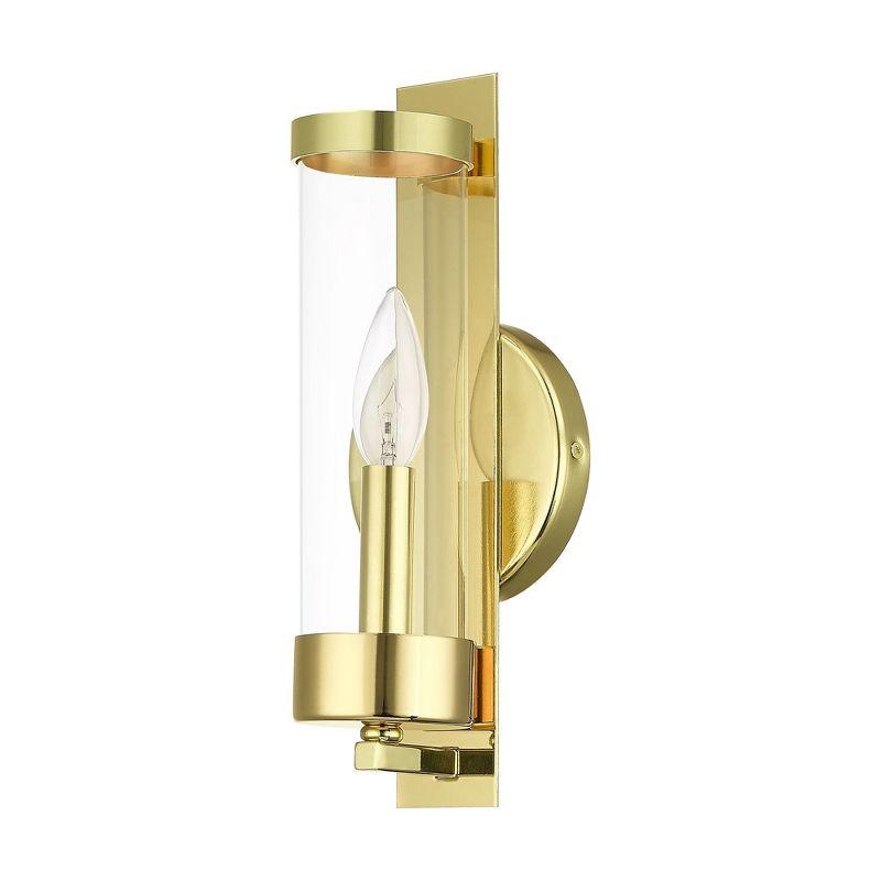 Everly Quinn Bernd Steel Candle Wall Light