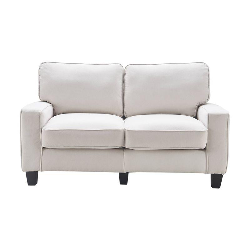 Serta Palisades 61" Track Arm Sofa, Easy Care Fabric, Soft Pillow Back, Pocket Coil Seat Cushions