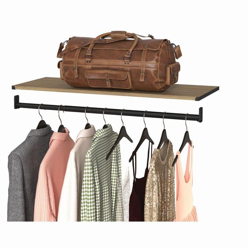 Modular Storage 36.02" W Shelf & Closet Rod