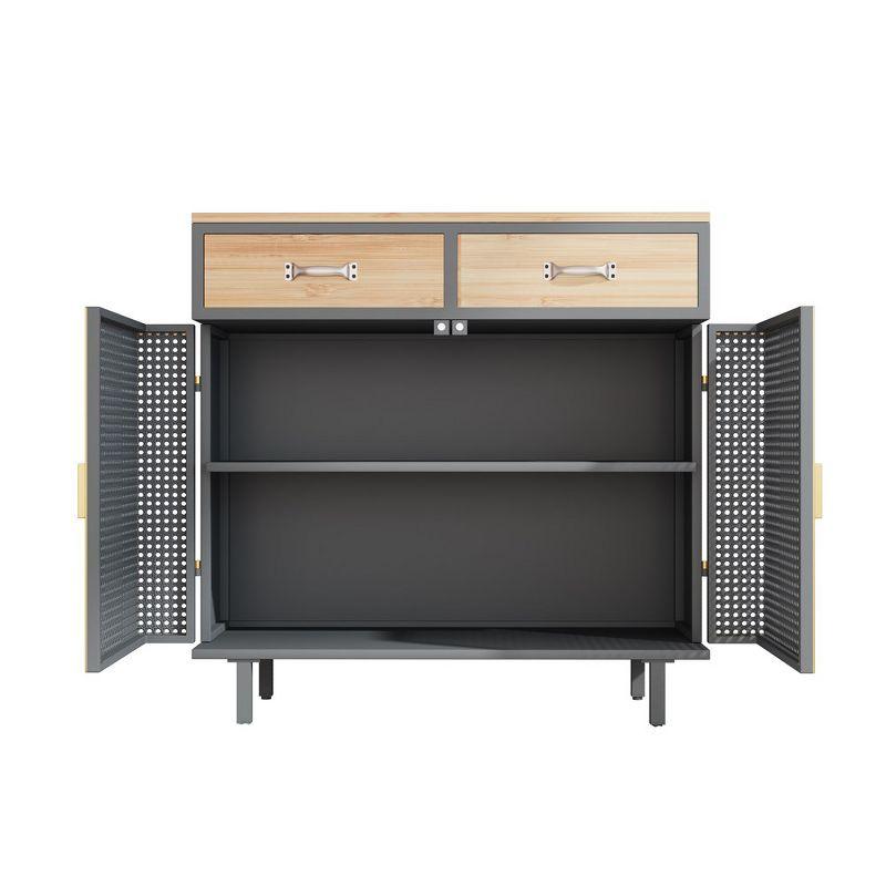 31.5'' Wide Buffet Cabinet Sideboard Cabinet With 2 Doors & 2 Drawers, Easy Assembly Accent Cabinet