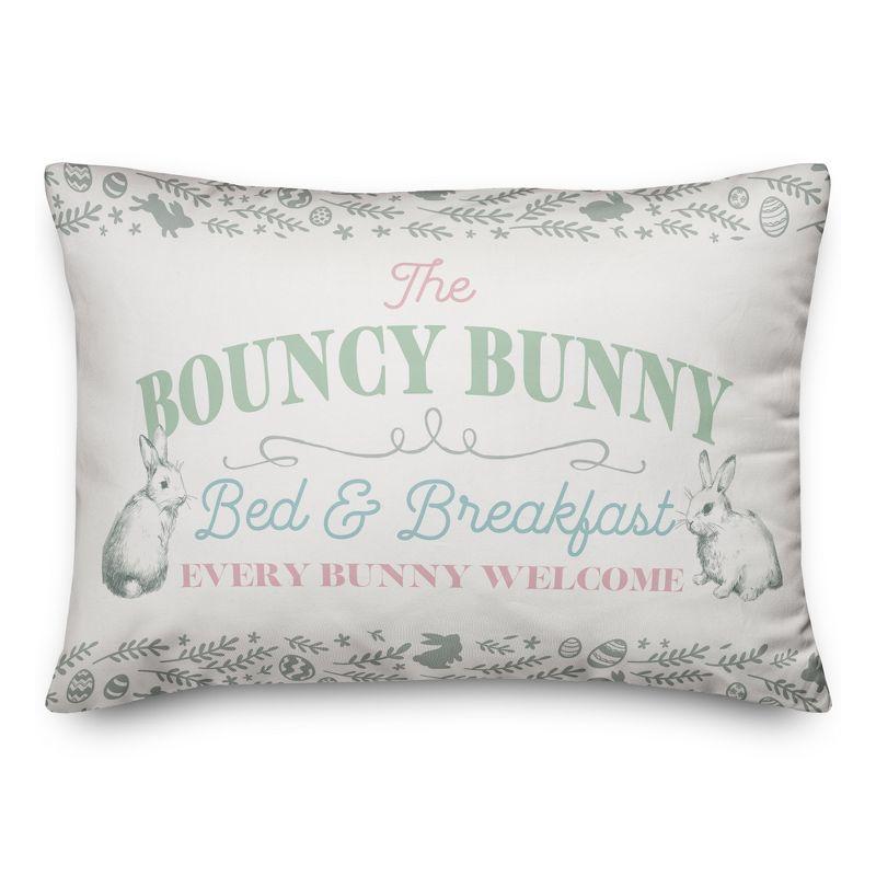 Creative Products The Bouncy Bunny Bed and Breakfast 20 x 14 Spun Poly Pillow