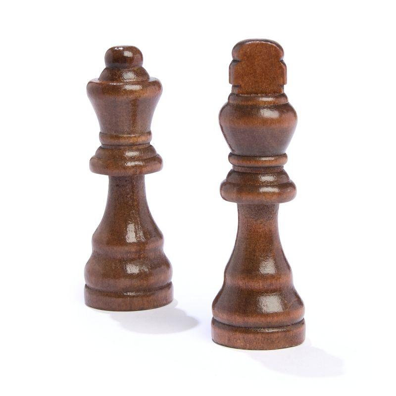 Game Gallery Wood Chess & Checkers Set