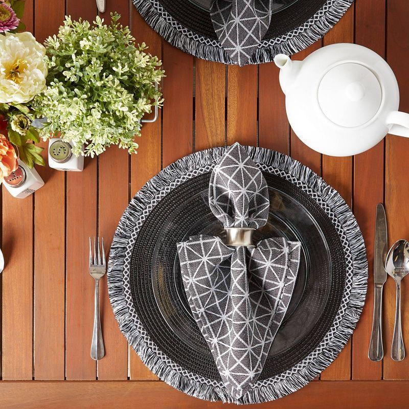 Round Fringed Placemat Set of 6