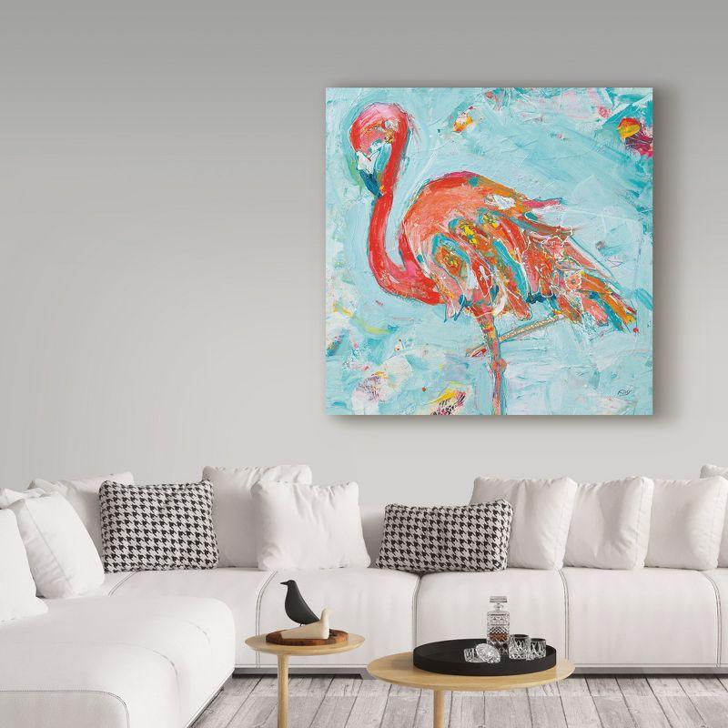 Trademark Fine Art -Kellie Day 'Flamingo Bright' Canvas Art