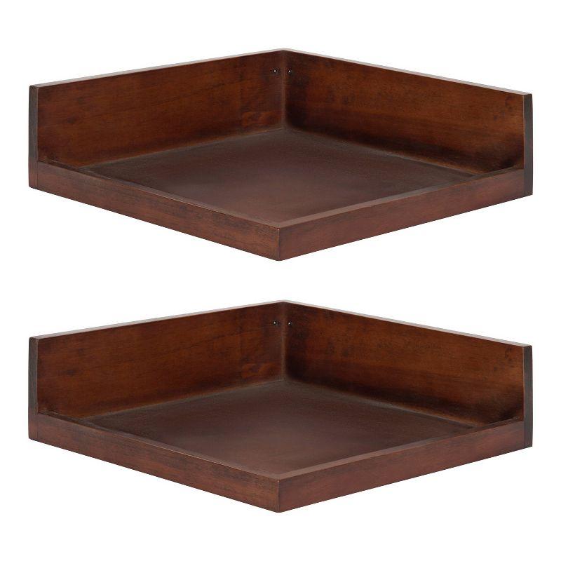 Latitude Run® Kinta 2 Piece Square Accent Shelf (Set of 2)