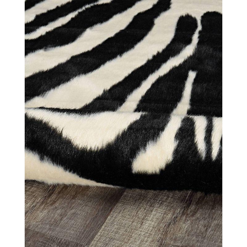 Shaped Faux Animal Hide Rug