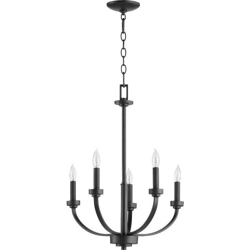 Noir Black 5-Light Candelabra Chandelier