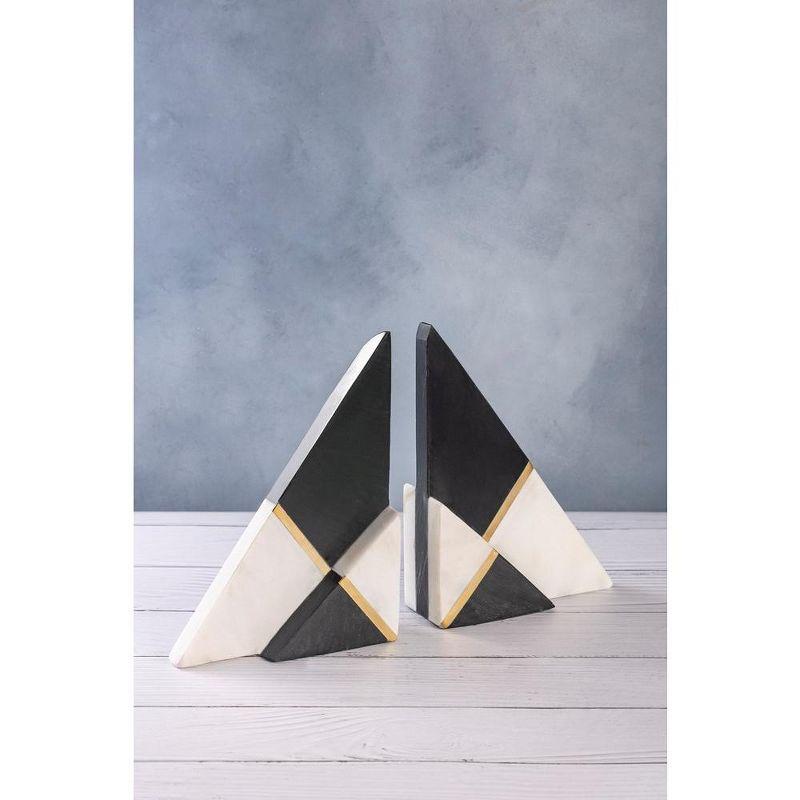 Kaavin Marble Bookends, Set of 2