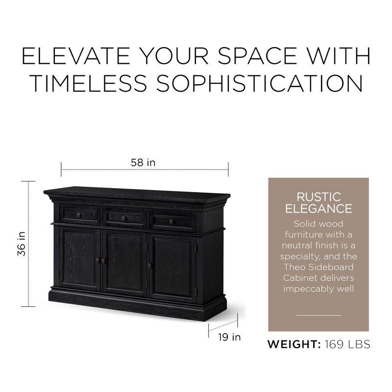 Maven Lane Maven Lane Theo Wooden Sideboard in Antiqued Finish