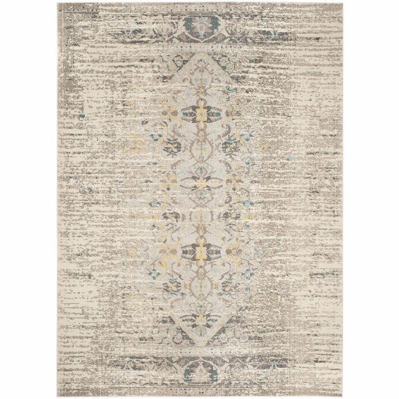 Monaco MNC209 Power Loomed Indoor Area Rug - Grey/Multi - 8'x11' - Safavieh.
