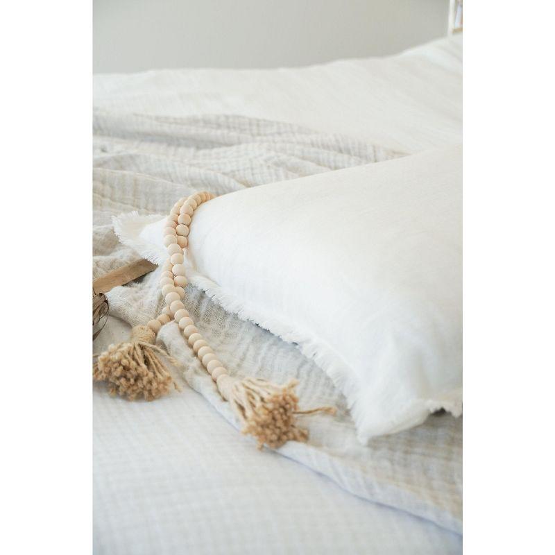 Luxe Fringed Throw Pillow