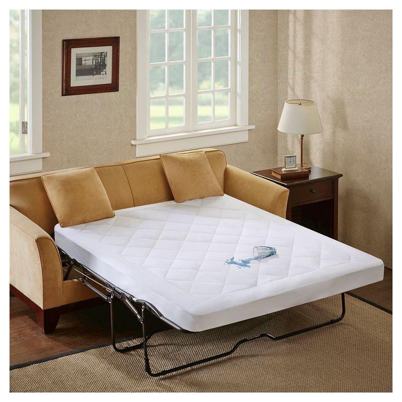 Amity Waterproof White Queen Sofa Bed Mattress Pad