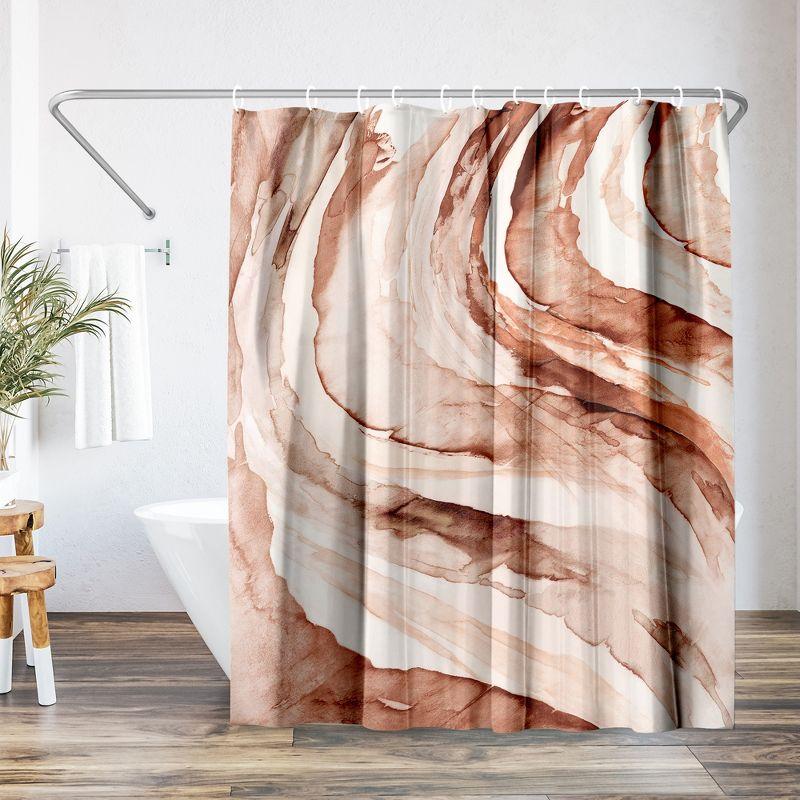 Abstract Shower Curtain Gulf by PI Creative Art