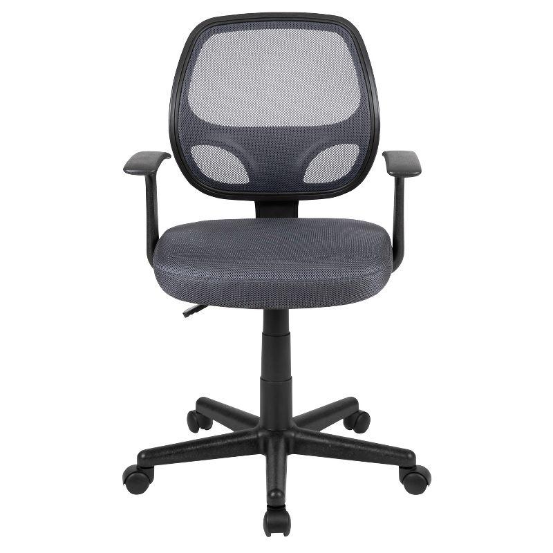 Mid-Back Mesh Swivel Ergonomic Task Office Chair - Arms