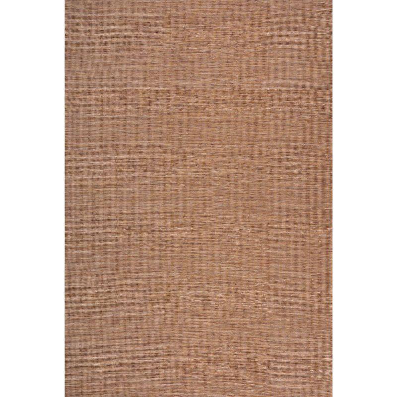 8'x10' Ethan Modern Flatweave Solid  Area Rug, Orange - JONATHAN Y
