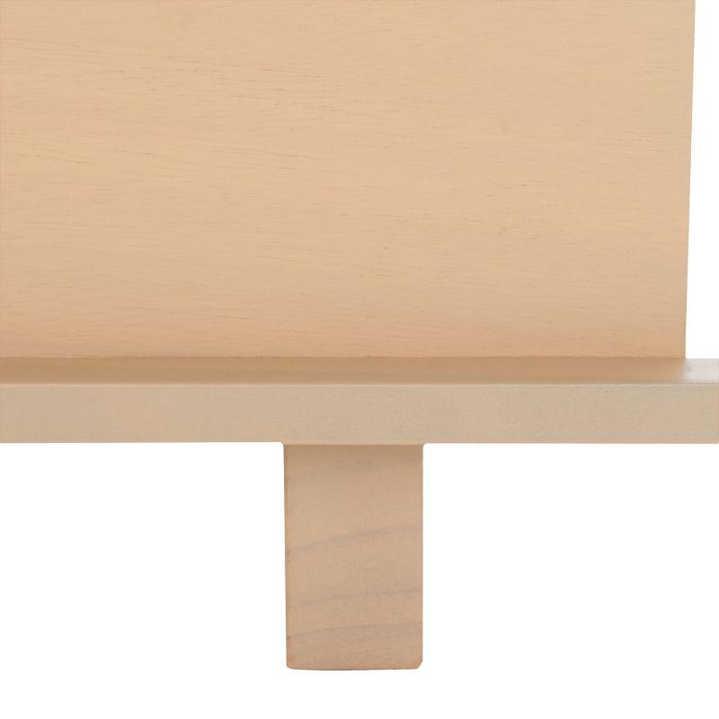 Nordic Light Brown 2 Drawer Wooden Night Table