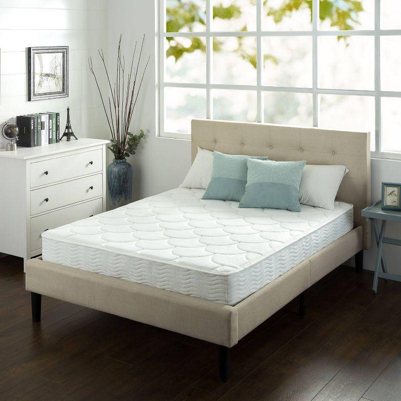 Twin 8" White Innerspring Mattress with Quilted Top