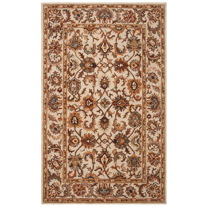 Classic CL758 Hand Tufted Accent Rug - Ivory/Ivory - 2'3"x4' - Safavieh.