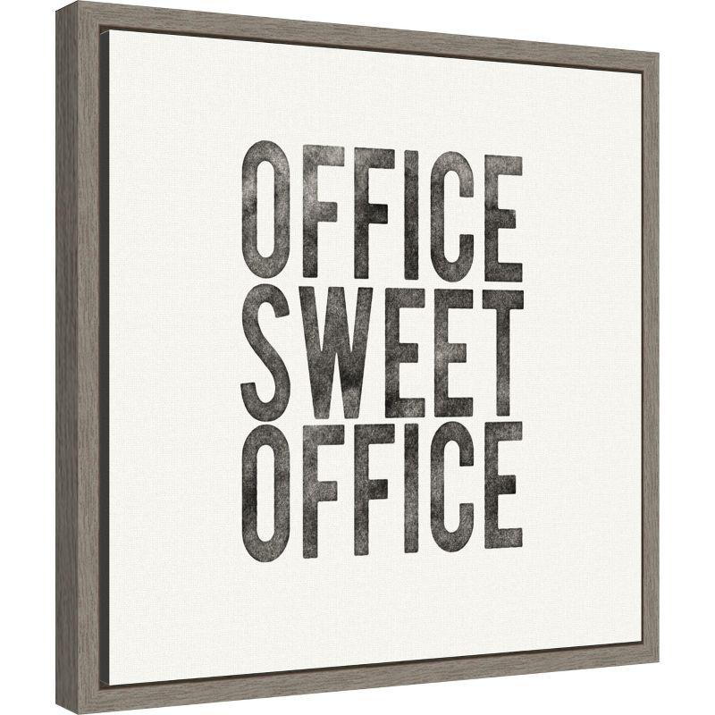 Amanti Art Work from Home I by Wild Apple Portfolio Canvas Wall Art Print Framed 16 x 16-in.