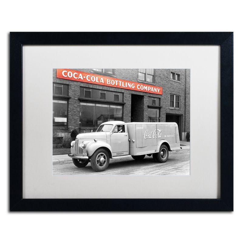 Vintage Coca-Cola Delivery Truck Framed Canvas Print