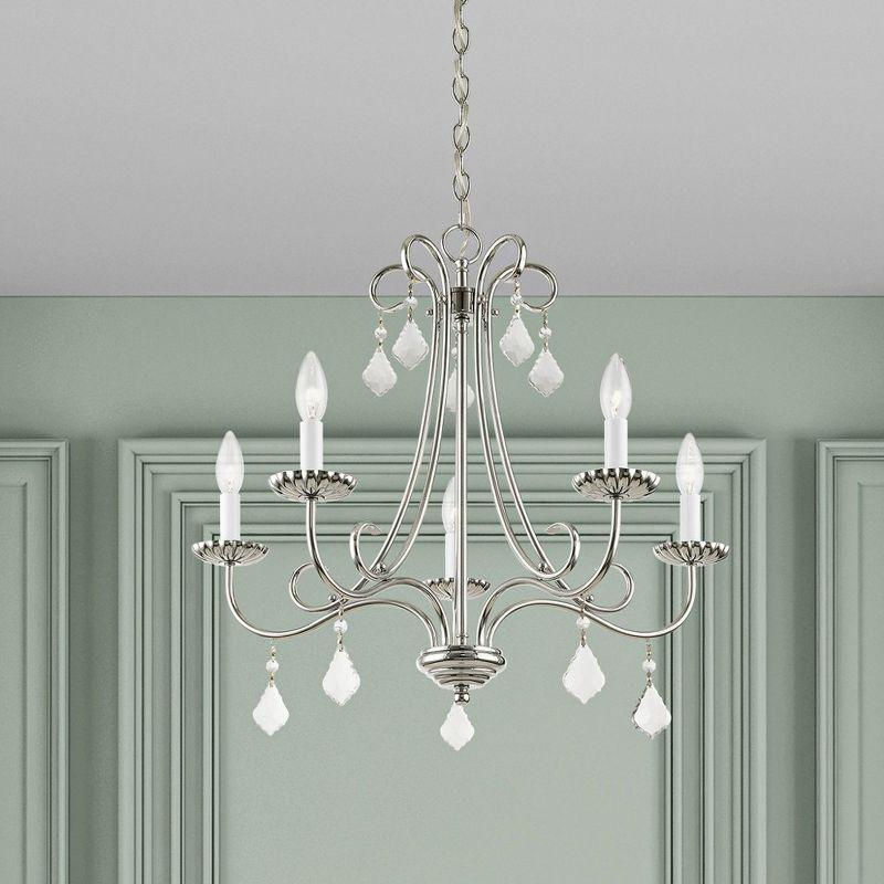 Livex Lighting Daphne 5 - Light Chandelier in  Brushed Nickel