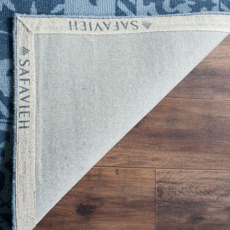 Restoration Vintage RVT102 Hand Tufted Accent Rug - Blue/Dark Blue - 2'x3' - Safavieh.