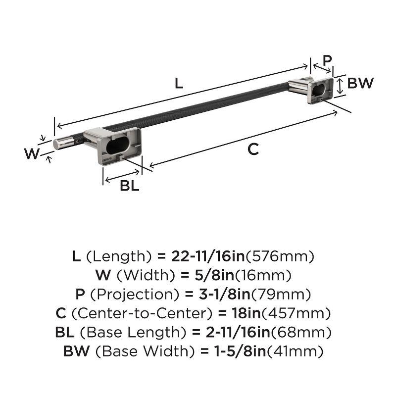 Esquire 22.68" Wall Mounted Towel Bar