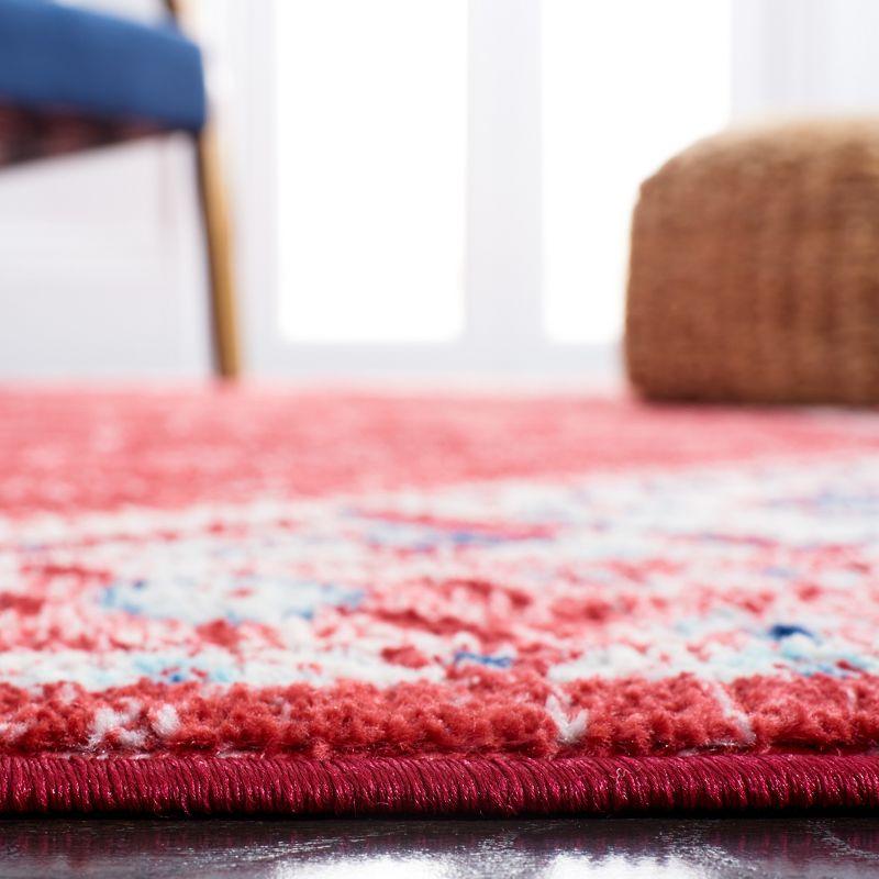 Brentwood BNT853 Power Loomed Indoor Area Rug - Blue/Red - 6'7"x6'7" - Safavieh