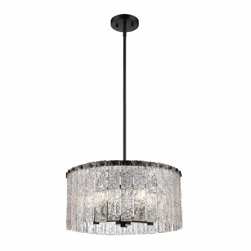 Z-Lite Glacier 5 - Light Pendant in  Matte Black