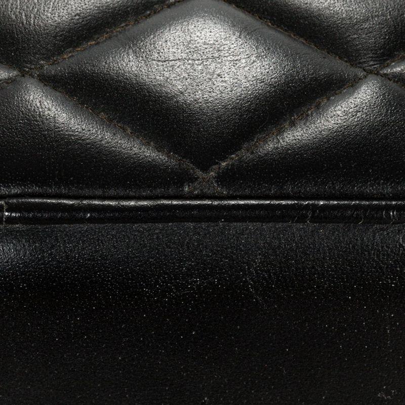 Storied Home Stitched Genuine Leather Bench Black