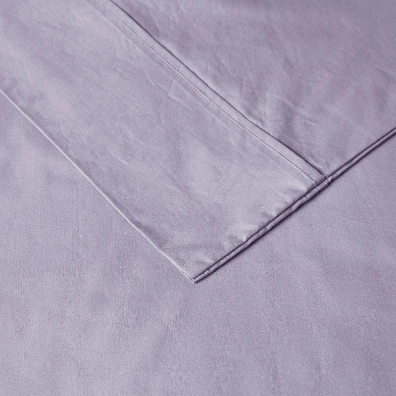 Madison Park Peached Percale 200 Thread Count Relaxed Cotton Percale Sheet Set