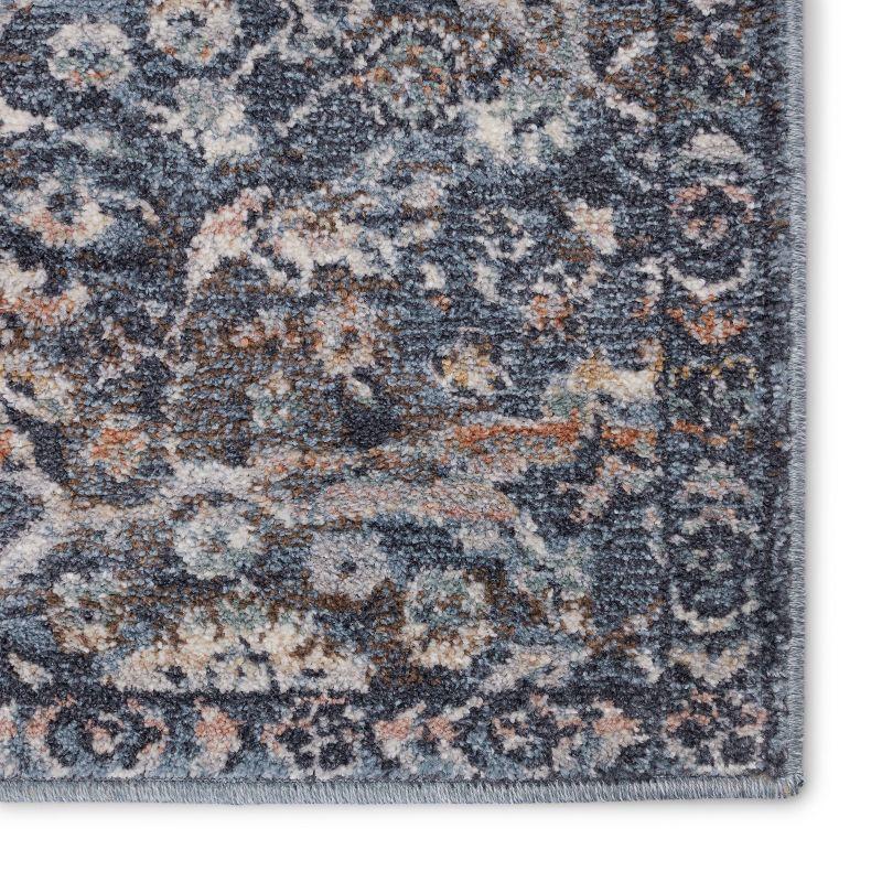 115" Gray Tufted Handmade Reversible Synthetic Rug