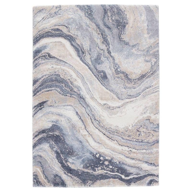 Vibe by Orion Abstract Area Rug Blue/Light Gray - Jaipur Living