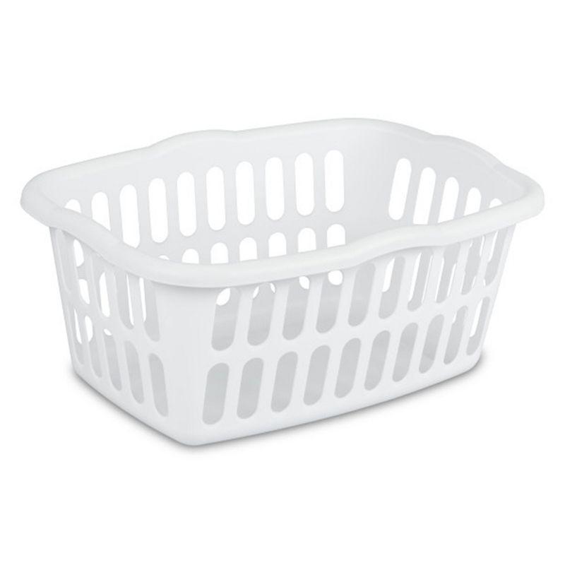 Sterilite Sterilite 1.5 Bu Rectangular Laundry Basket, Classic Design to Carry Clothes to Laundry Room (Set of 12)