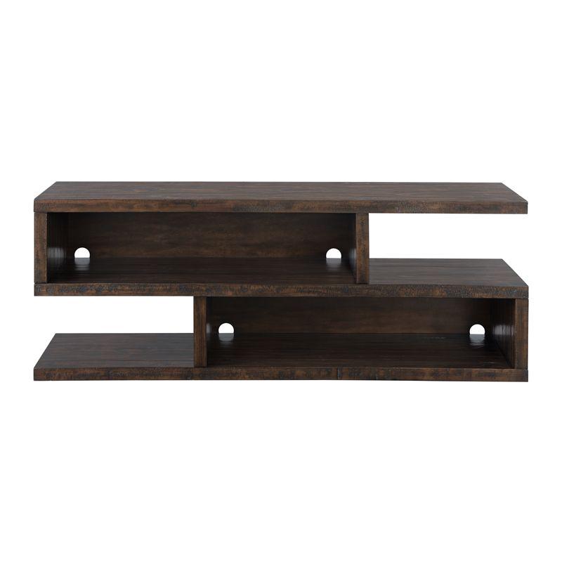 Lexington 70" Solid Wood TV Stand Dark Mocha Brown - Martin Svensson Home