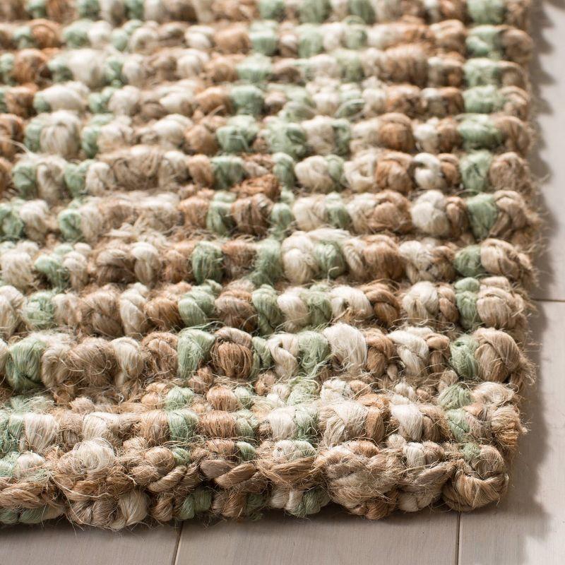 Sage and Natural Handwoven Jute Area Rug