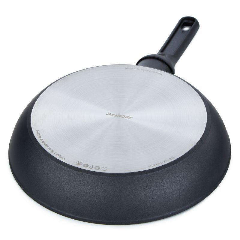 BergHOFF Helix Nonstick Ceramic Frying Pan 9.5", Recycled Aluminum, Black